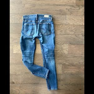AG The Farrah skinny high waist ankle jean.